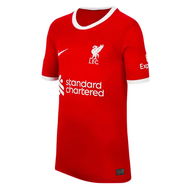 2023-2024 Liverpool Home Shirt (Kids) (M Salah 11)-SoccerKits Hub | Buy Soccer Jerseys Online